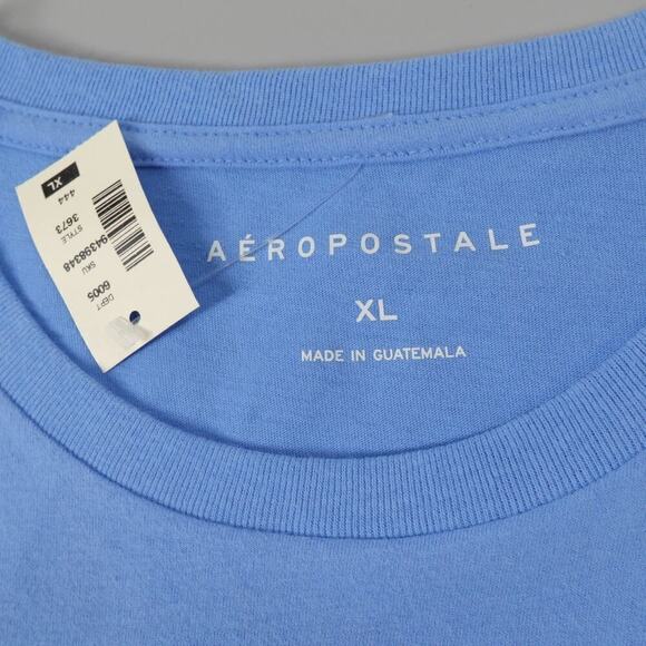 Bundle of 2 Aeropostale NYC Tee Mens XL Blue Embroidery Shirt Cotton Streetwear - Picture 8 of 16